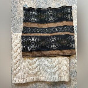 2 Cowl Neck Scarves
